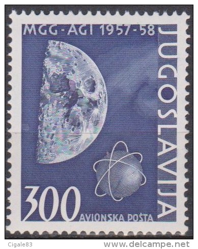 Yougoslavie N° PA 51 *** Année Géophysique Internationale - 1958 - Poste Aérienne