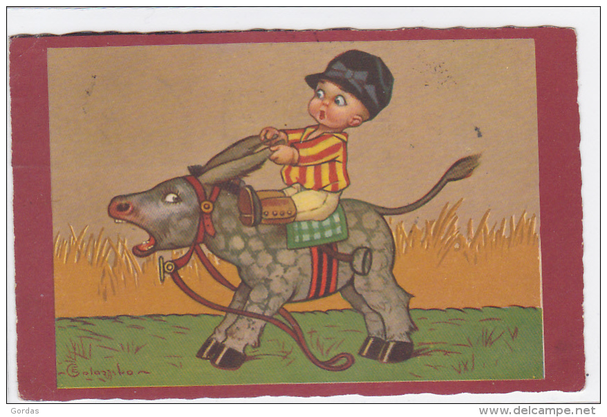 Illustrator - E. Colombo - Donkey - Baudet - Esel - Colombo, E.