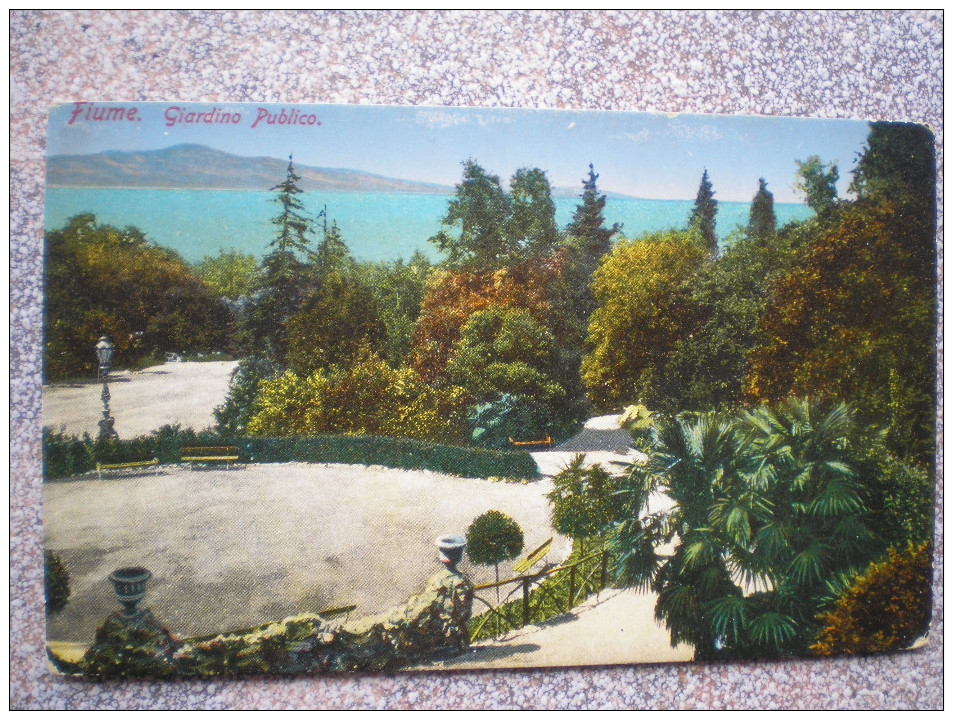 Fiume , 1908. Giardino Publico,  Croatia - Croacia