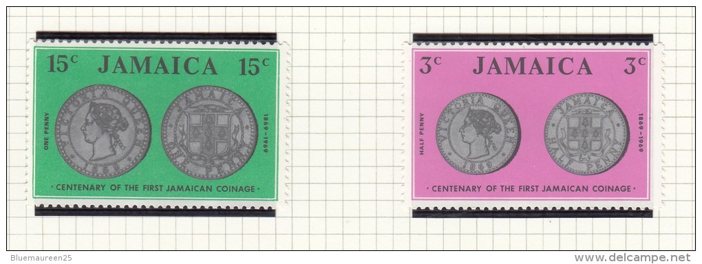 Centenary Of 1st Jamaican Coins - 1969 - Jamaïque (...-1961)