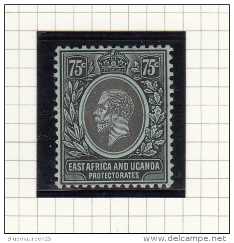 King George V - 1912 - Protectorados De África Oriental Y Uganda