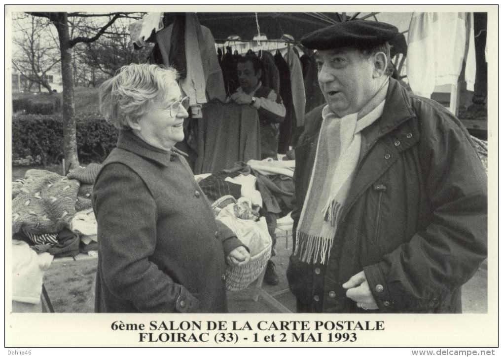 Cpm 33_Floirac Dravemont_6ème Salon De La Carte Postale Mai 1993_marché, Gros Plan Le 9 Février 1993 - Bourses & Salons De Collections