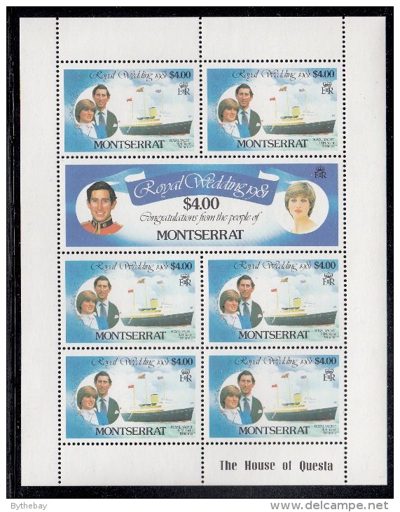 Montserrat MNH Scott #465-#470 Set Of 3 Sheets Of 7 Prince Charles, Lady Diana - Royal Wedding - Montserrat