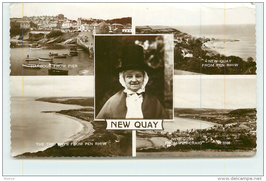 NEW QUAY  - Carte Multivues. - Unknown County