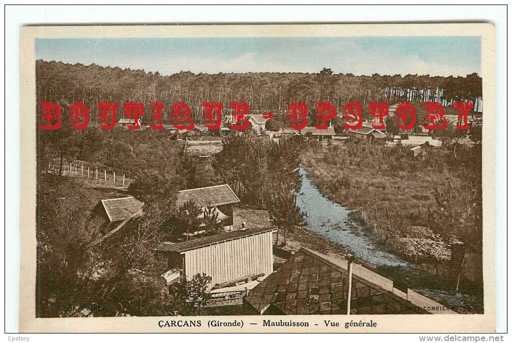 33 - CARCANS < RARE < VUE GENERALE De MAUBUISSON < VILLAS < DOS SCANNE - Carcans