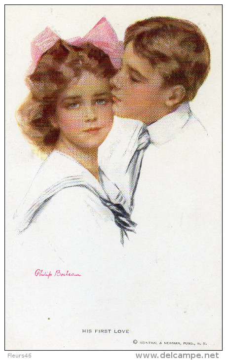 Illustrée Signée Ph. BOILEAU : His First Love - Boileau, Philip