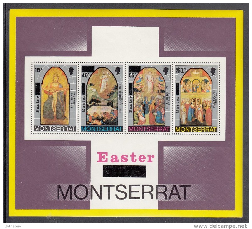 Montserrat MNH Scott #336a Souvenir Sheet Of 4 Paintings By Orcagna - Easter - Montserrat