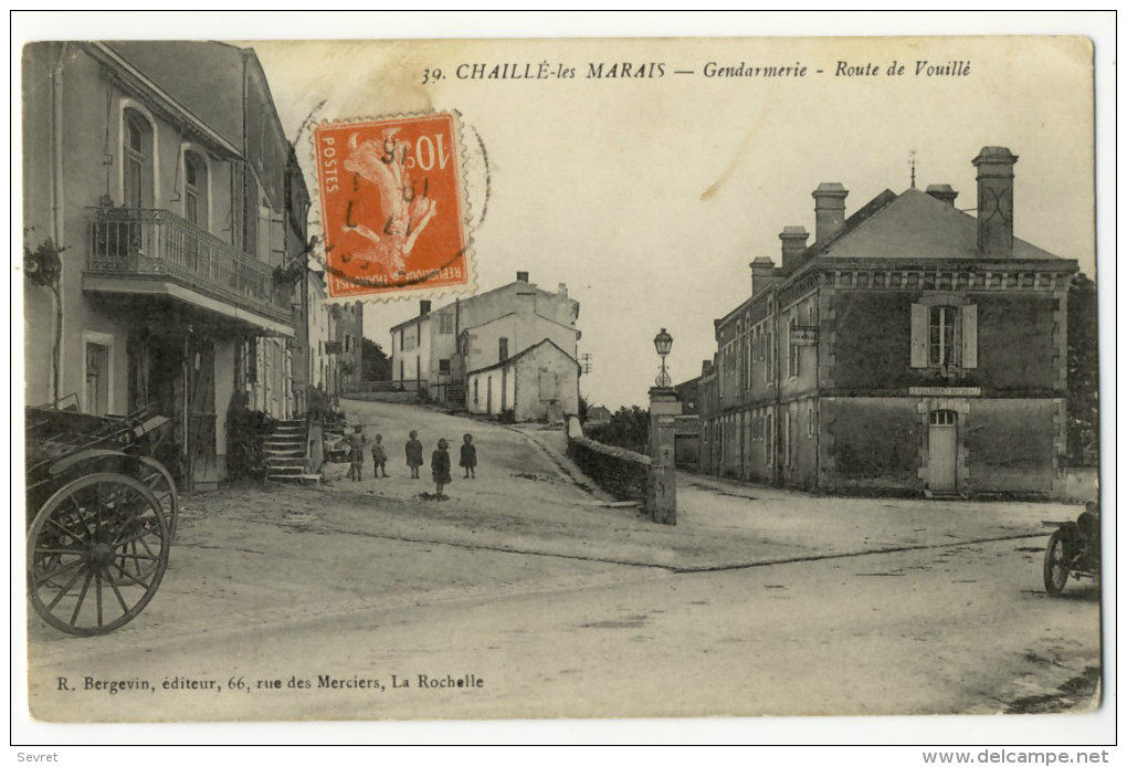CHAILLE- LES- MARAIS. - Gendarmerie - Route De Vouillé - Chaille Les Marais