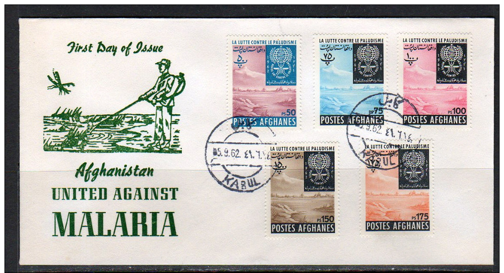 Afghanistan Mi 644-54 Anti Malaria 1962on SCARCE FDC !!!! (A24) - Afghanistan