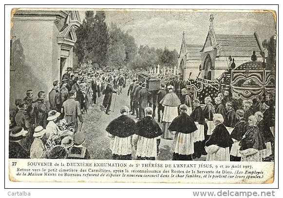 CPA 14 Calvados Lisieux Souvenir De La Deuxième Exhumation De Ste Thérèse De L' Enfant Jésus - Lisieux