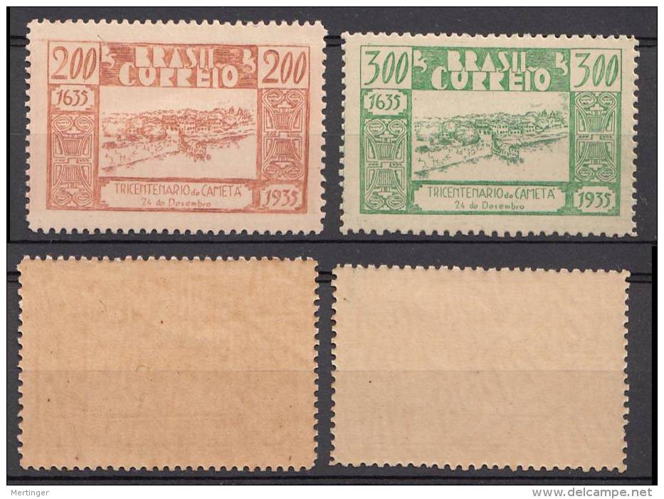 Brazil Brasil Mi# 443-44 ** MNH CAMETA 1936 - Ongebruikt