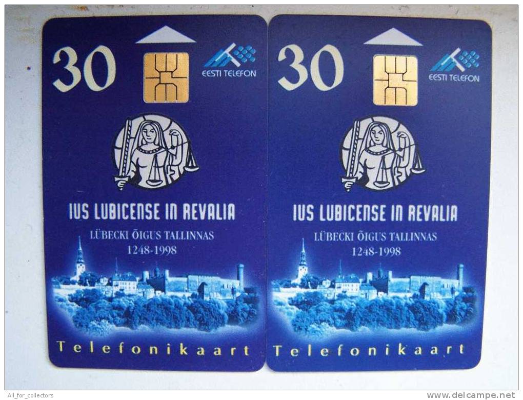 2 DIDDERENT Tallinn Old Town Days Chip Cartes From Estonie Estland Phone Cards Karten - Estonia