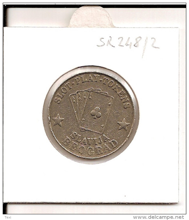 TOKEN JETON SERBIA - YUGOSLAVIA - BEOGRAD ( Casino SLAVIJA Hotel ) - Casino