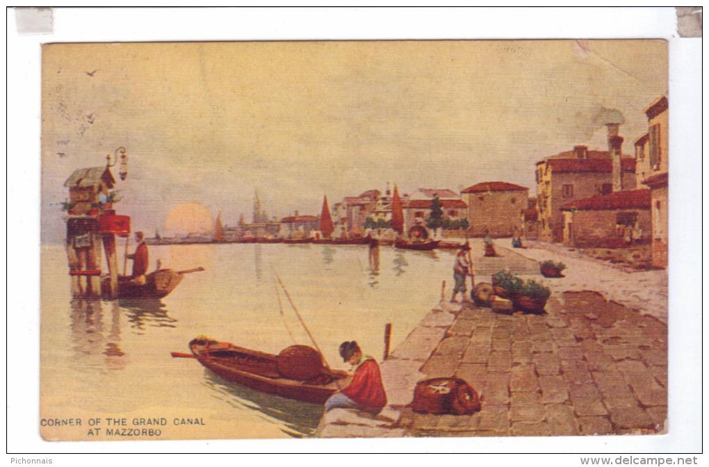 MAZZORBO Corner Of Grand Canal Litho Post Card - Altri & Non Classificati