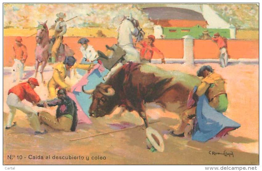 Caida Al Descubierto Y Coleo - Corrida