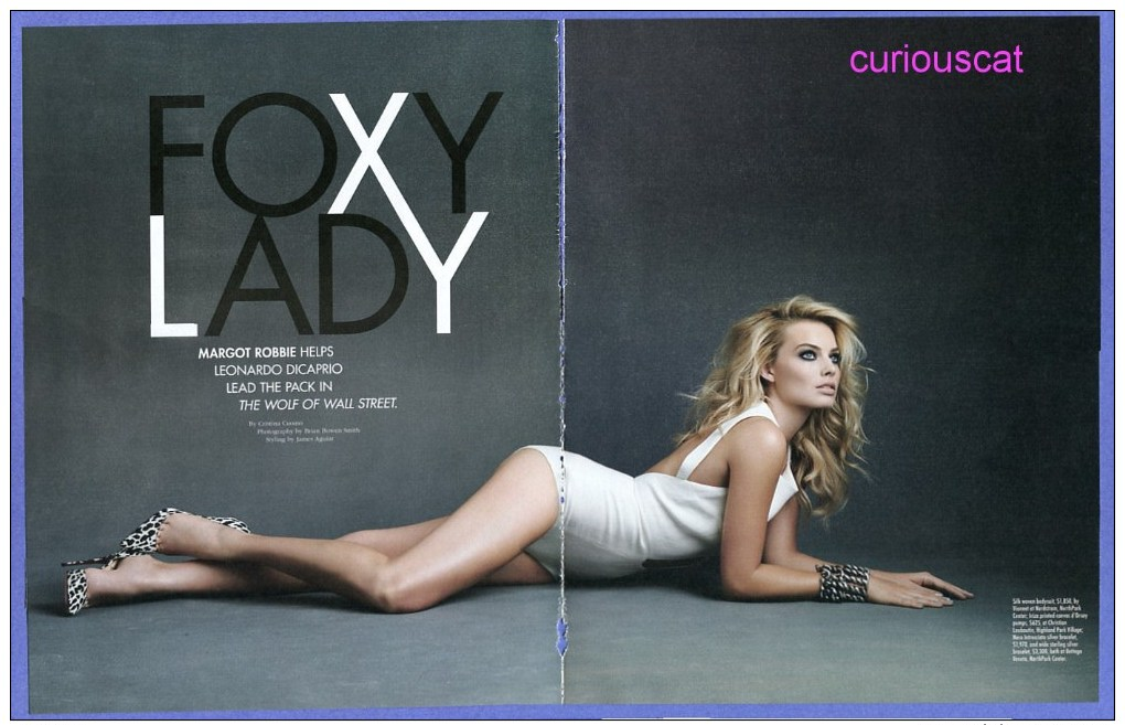 PUBLICITES USA MAGAZINE ADVERTISEMENT RECLAME WERBUNG REKLAME PUBBLICITA PUBLICIDAD For FASHION FOXY LADY MARGOT ROBBIE - Publicités