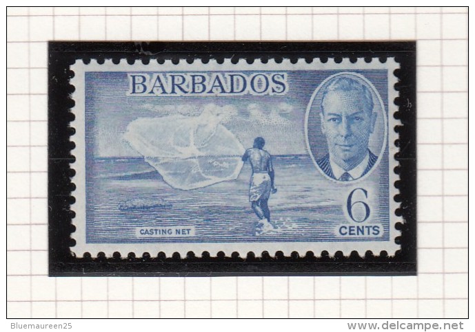 King George VI - 1950 - Barbados (...-1966)