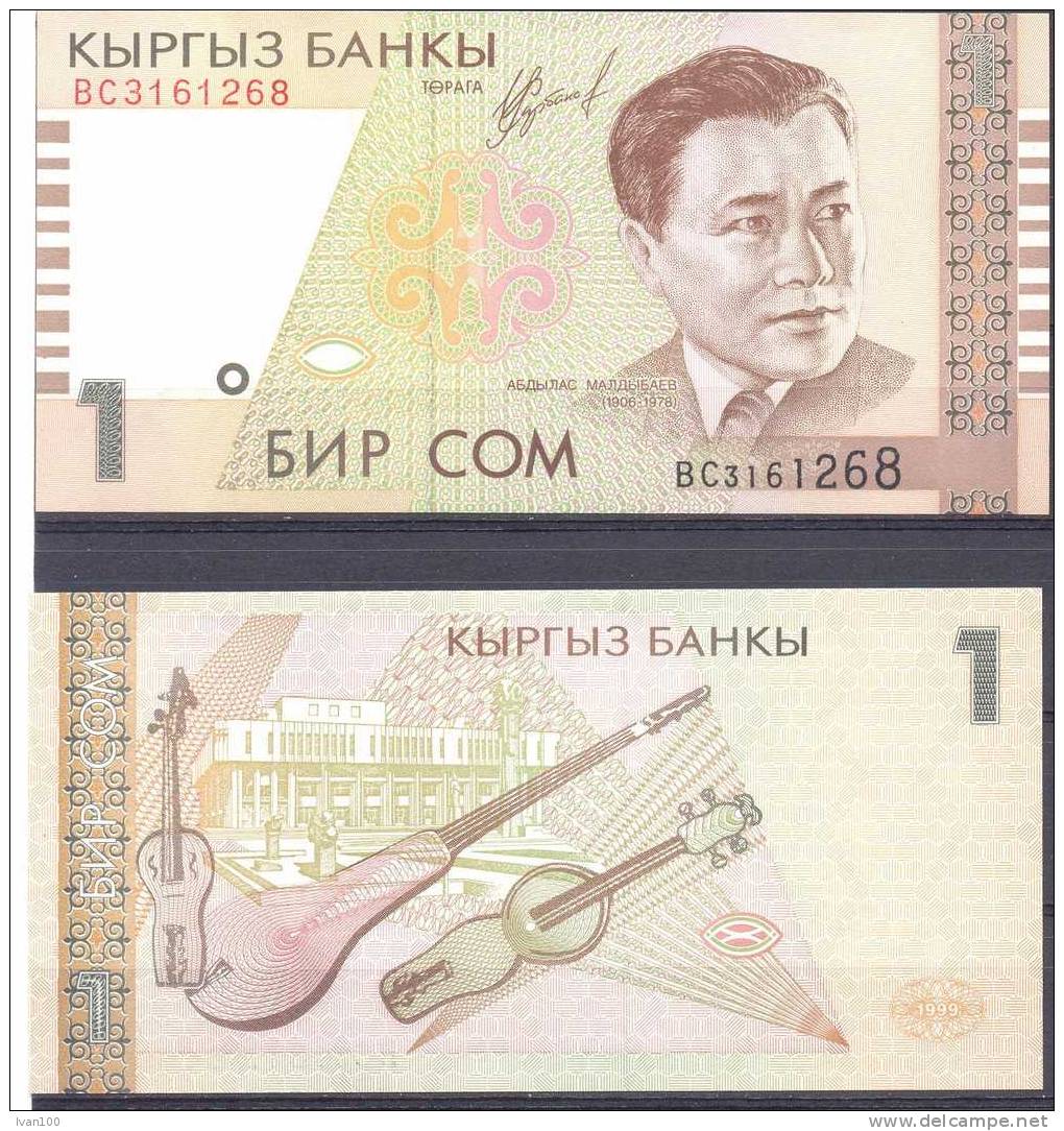 Kyrgyzstan. 1S/1999, P-15,  UNC - Kirguistán