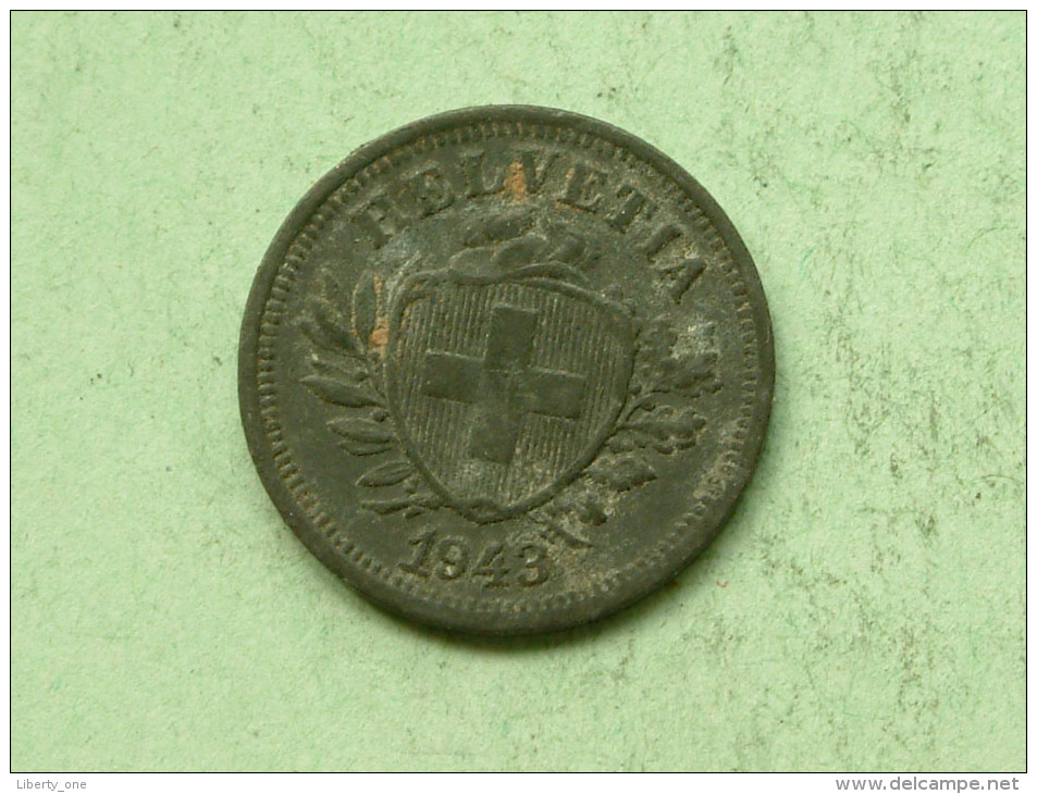 1943 - 1 Rappen / KM 3a ( Uncleaned - For Grade, Please See Photo ) ! - Autres & Non Classés