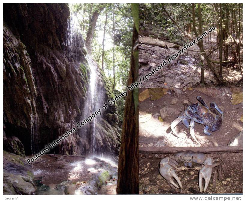 Australia Christmas Island - The Dales And Hugh's Waterfall, Robber Crab And Blue Crab - Christmaseiland