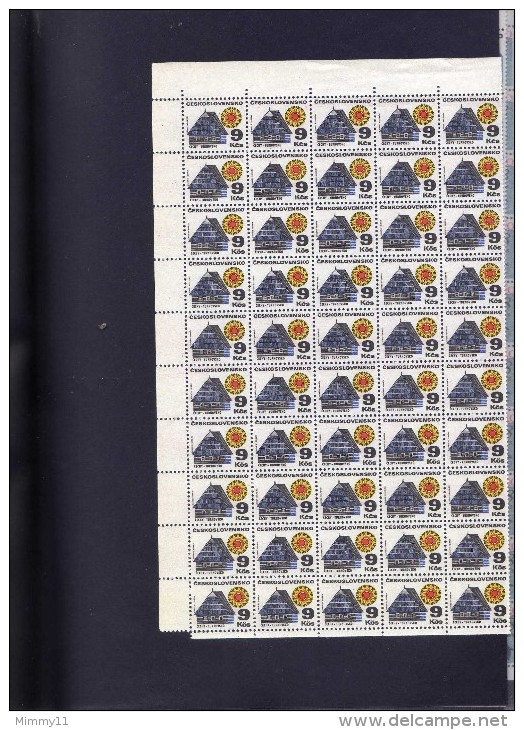 Lotto FOGLI INTERI  MNH**- Europa - Russia - Cecoslovacchia-altri / ALBUM AD ANELLI / fg cristal - alto valore catalogo