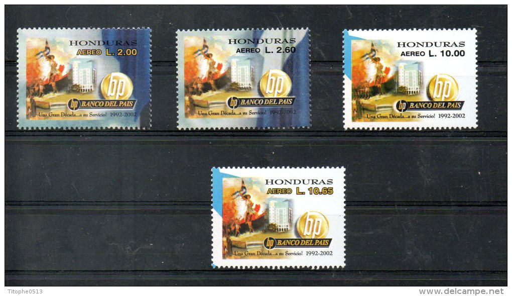 HONDURAS. PA 1117-20 De 2002 (neufs Sans Charnière/MNH). Banque. - Honduras