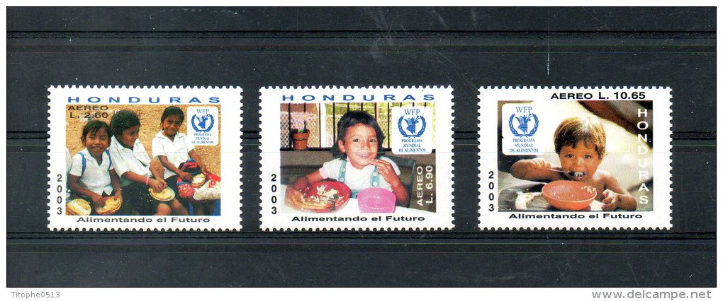 HONDURAS. PA 1147-9 De 2003 (neufs Sans Charnière/MNH). Programme Alimentaire Mondial. - Against Starve