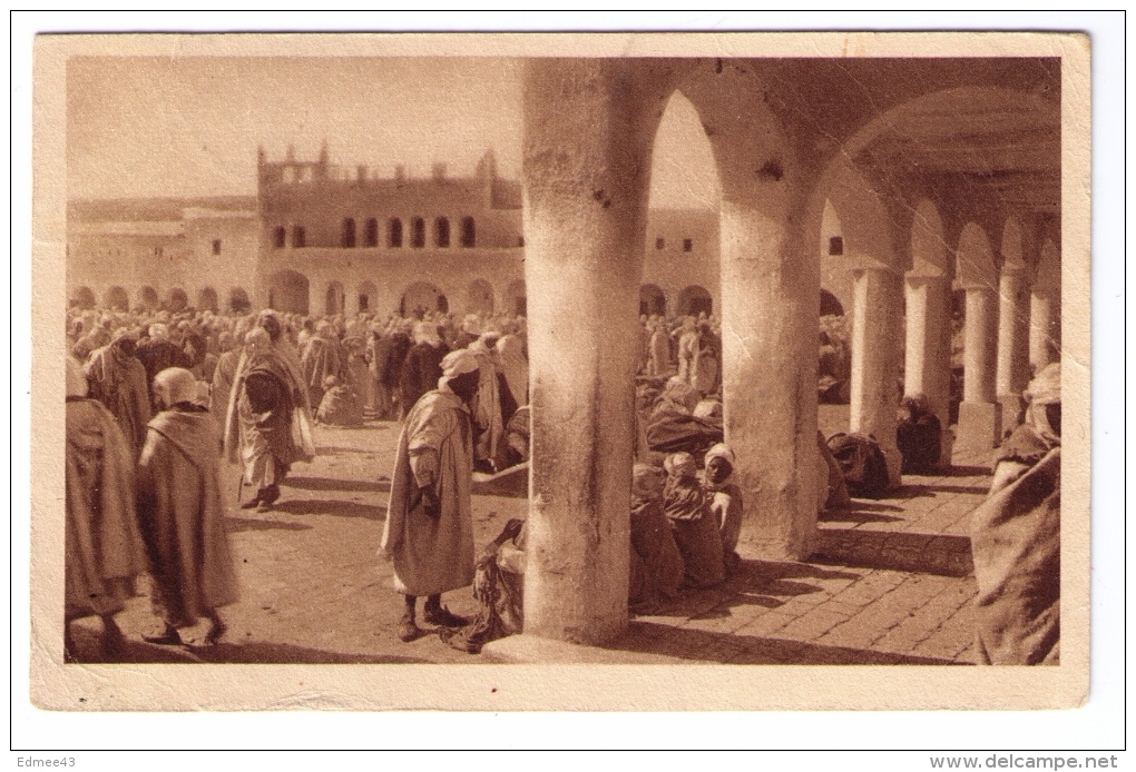 CPSM Algérie, M'zab, Gardaïa, Place Du Marché, éditions Horizons De France, Phot. A. Bougault, Années 1930 - Ghardaia