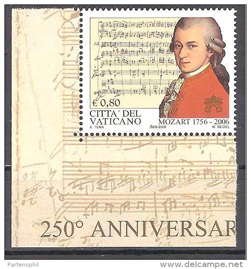 ** 2006 VATICANO MOZART 1 V. MNH - Oblitérés