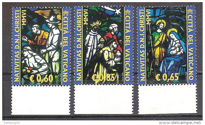 ** 2006 VATICANO NATALE CHRISTMAS 3 V.  MNH - Used Stamps