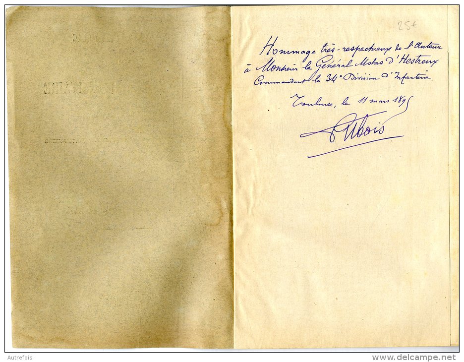 FORMULAIRE DE LA CORRESPONDANCE MILITAIRE  -  TOULOUSE  -  E.DUBOIS   -  DEDICACE  -  1895  -  92 PAGES - Français