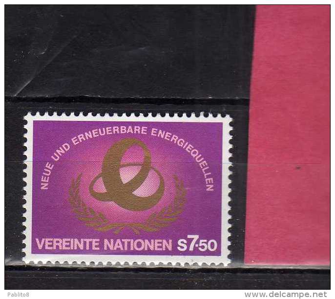 UNITED NATIONS AUSTRIA VIENNA WIEN - ONU - UN - UNO 1981 ENERGY ENERGIA MNH - Ungebraucht