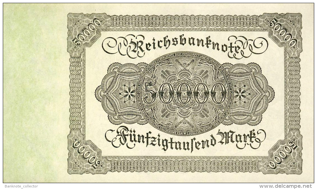 Deutschland, Germany - 50000 Mark, Reichsbanknote, Ro. 79 B ,  ( Serie G  ) UNC, 1922 ! - 50.000 Mark