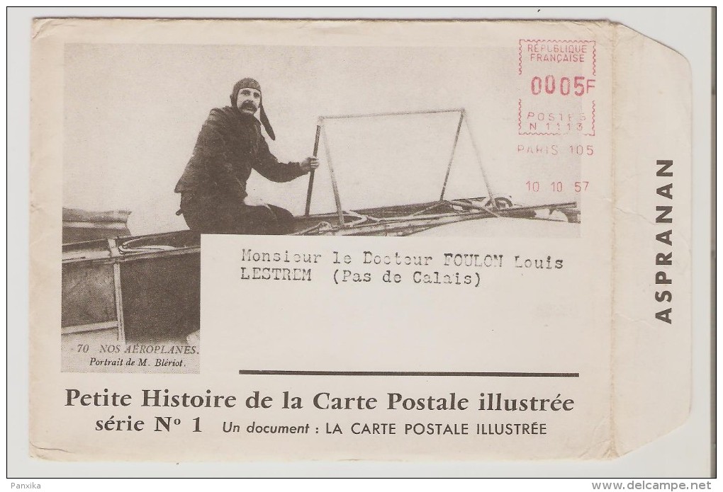 Lestrem.Pub Laboratoires Fournier.Petite Histoire De Carte Postale Illustrée.Bleriot,Ile De Ré,Roi Des Belges,Lindbergh. - Otros & Sin Clasificación