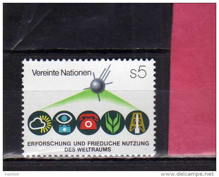 UNITED NATIONS AUSTRIA VIENNA WIEN - ONU - UN - UNO 1982 OUTER SPACE SPAZIO MNH - Ungebraucht