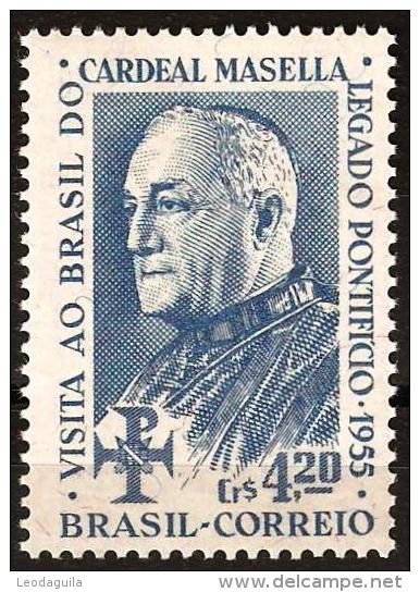 BRAZIL # 827 -  CARDINAL MASELLA - 36th EUCHARISTIC CONGRESS - 1955 - Unused Stamps