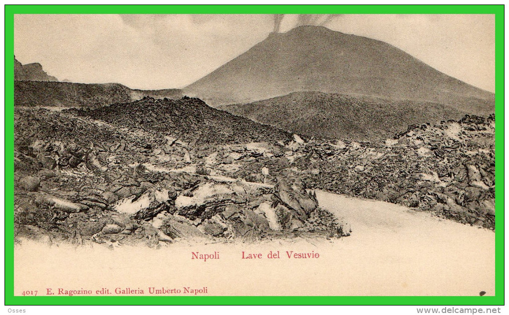 TROIS C.P.A NAPOLI - Lave Del Vesuvio - Cratere Del Vesuvio  Antica Stazione(rectos Versos) - Napoli (Naples)