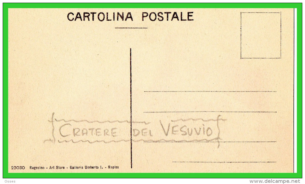 TROIS C.P.A NAPOLI - Lave Del Vesuvio - Cratere Del Vesuvio  Antica Stazione(rectos Versos) - Napoli (Naples)