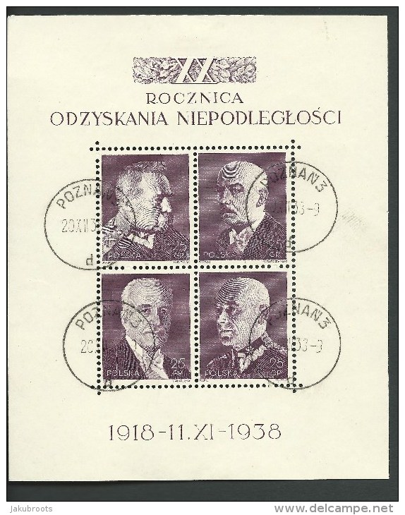 1918--1938. MIN.SHEET. XX ANNIVERSARY OF  INDEPENDENCE. - Altri & Non Classificati