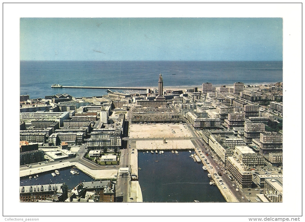 Cp, 76, Le Havre, La Place Gambetta Et Le Bassin Du Commerce, écrite - Non Classés