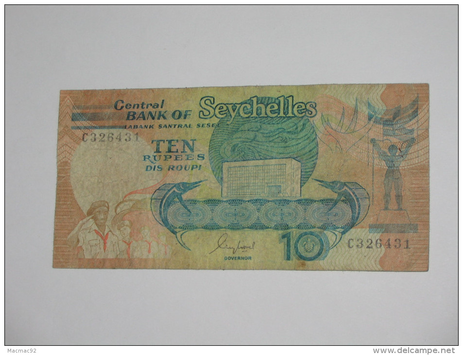10 Ten Rupees - Central Bank Of Seychelles  - SEYCHELLES -  **** EN ACHAT IMMEDIAT **** - Seychellen