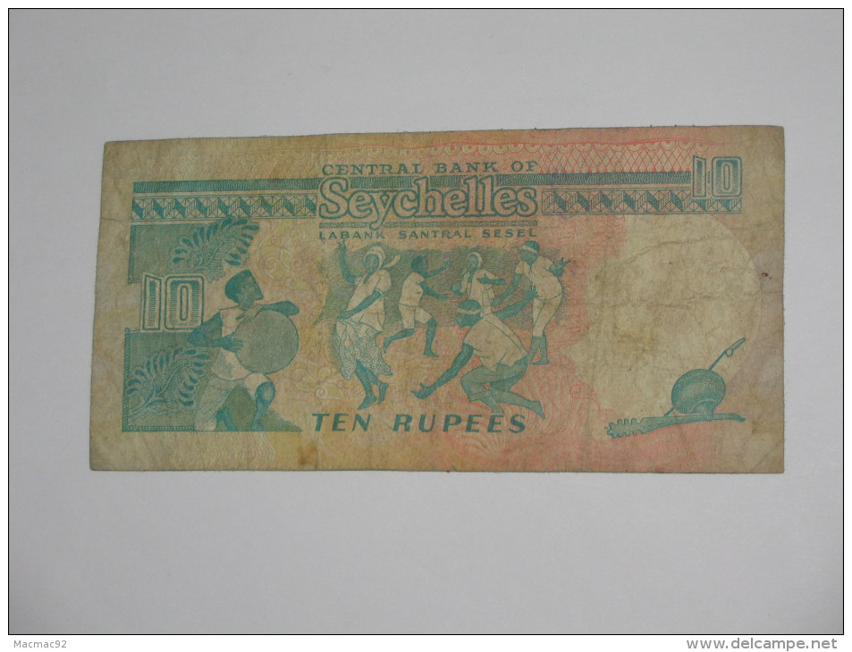10 Ten Rupees - Central Bank Of Seychelles  - SEYCHELLES -  **** EN ACHAT IMMEDIAT **** - Seychelles