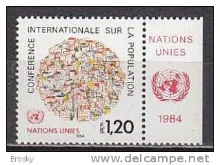 H0604 - ONU UNO GENEVE N°119 ** AVEC TAB - Neufs