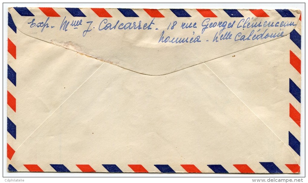 NOUVELLE-CALEDONIE FRANCE LIBRE  LETTRE PAR AVION DEPART NOUMEA 22 JUIL 46 Nelle CALEDONIE POUR LA FRANCE - Storia Postale