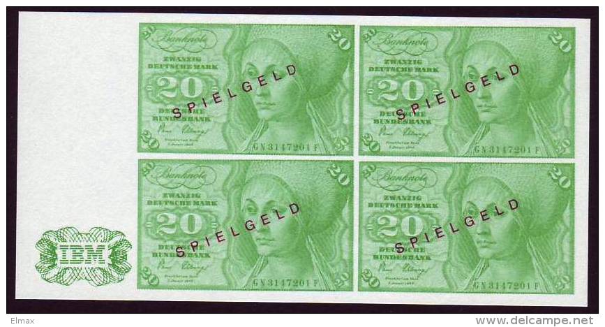 Test Note  " IBM  ", 20 DM, Both Sides ,UNC  Rare - Other & Unclassified