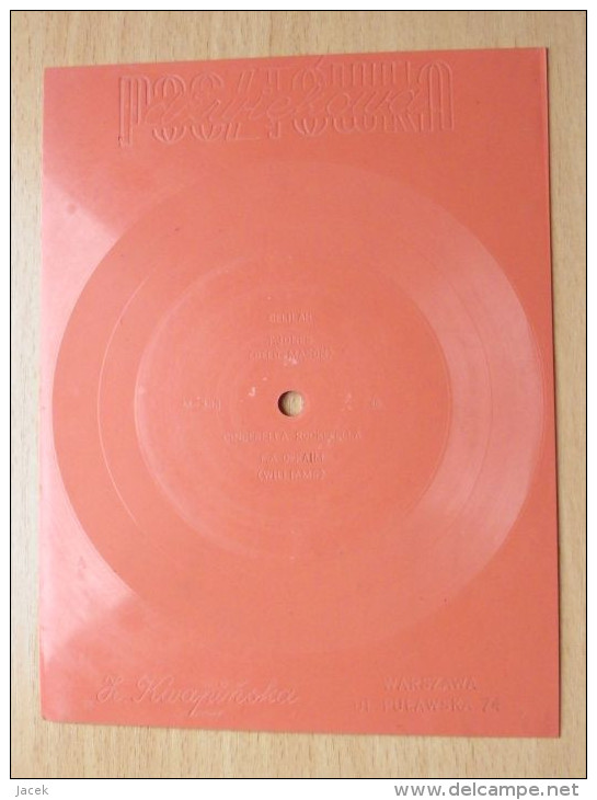 45 Rpm Polish Flexi Card /  Lennon Power To The People McCartney  Another Day  / Polish Title In Record   Very Rare - Speciale Formaten