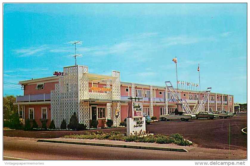 219025-Massachusetts, Cape Cod, West Yarmouth, Yankee Village Motel, 60s Cars - Cape Cod