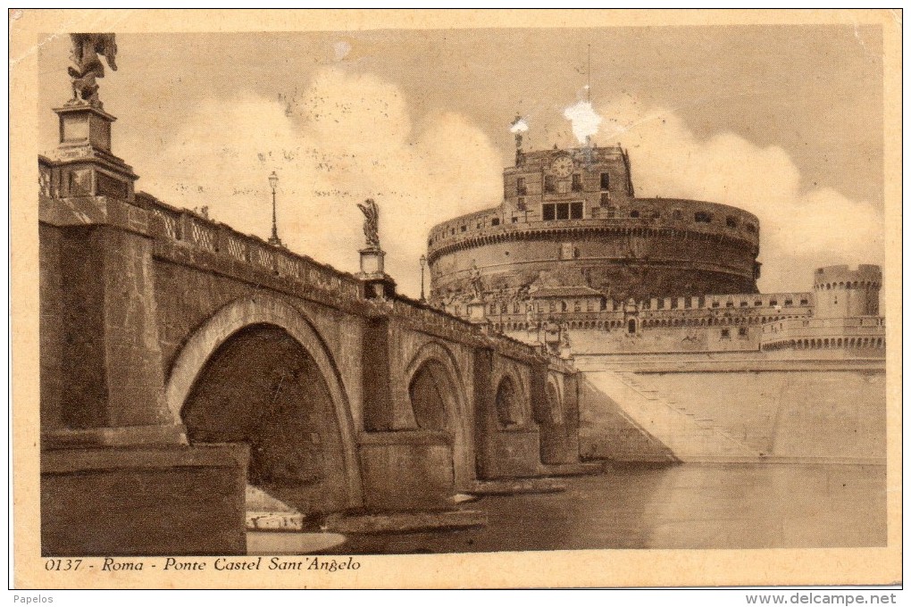 CARTOLINA   ROMA - Castel Sant'Angelo