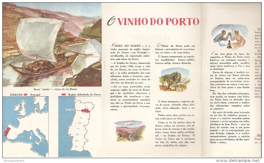 Porto - Vinho Do Porto - Pequeno Guia. Comercial  Publicidade (5 Scans) - Portugal