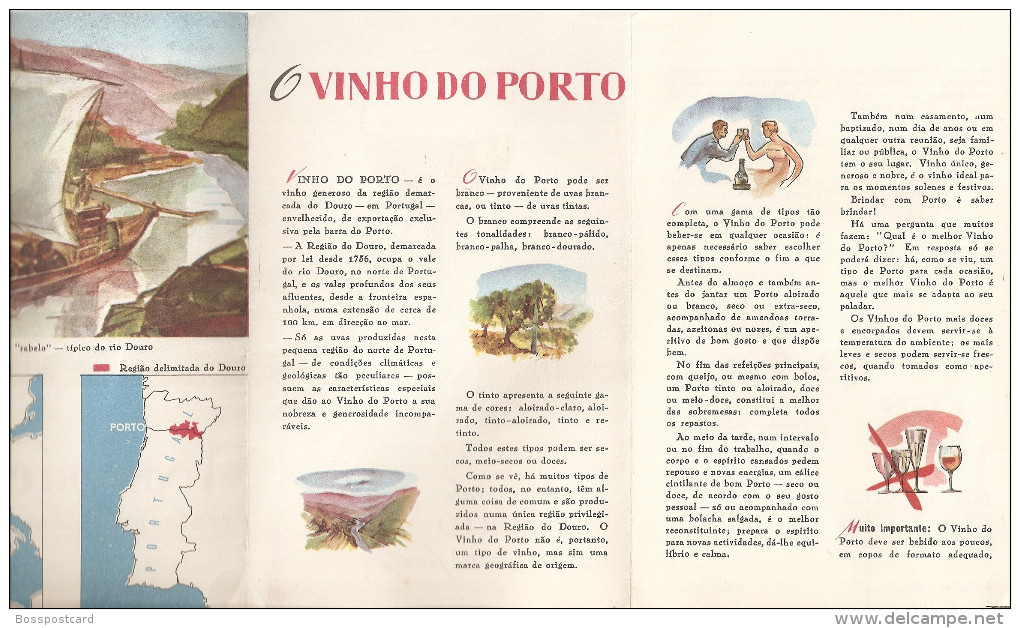Porto - Vinho Do Porto - Pequeno Guia. Comercial  Publicidade (5 Scans) - Portugal